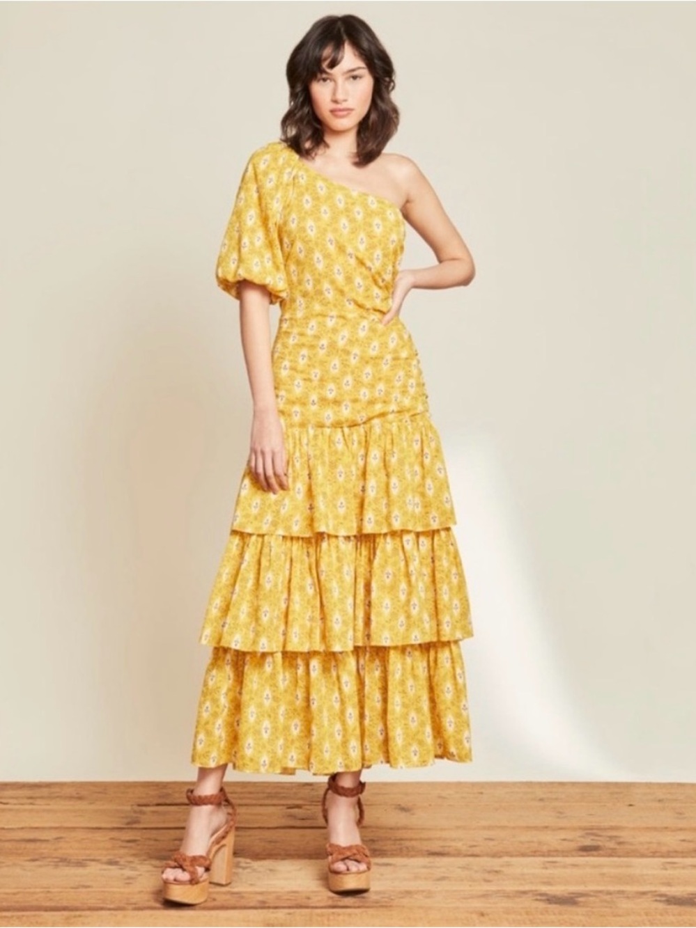 Veronica Beard Virginia One-Shoulder Dress